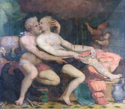 बृहस्पति और दाने, सीए 1533-1534। द्वारा पेरिनो डेल वैगा