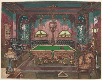 पूल रूम, 1890 द्वारा पर्किन्स हार्नली