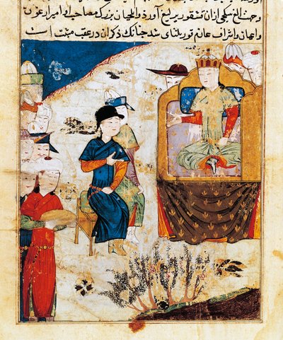 "" मोंगका के दर्शक (या मोंगके या मंगू खान) (1259 में मृत्यु हो गई) द्वारा फारसी स्कूल