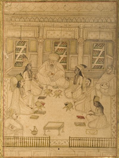 1787 में सादी के गुलिस्तान की पांडुलिपि द्वारा फारसी स्कूल