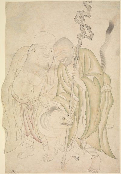 दो लोहान, c.1480 (कागज पर स्याही और पारदर्शी जल रंग) द्वारा फारसी स्कूल