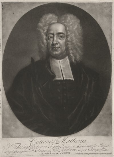 कॉटन माथेर, पब। 1728 (उत्कीर्णन) द्वारा पीटर (बाद में) पेलहम