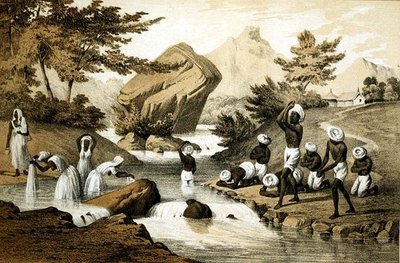 जेम्स क्वीन (1824-सी.1877) पब द्वारा उकेरी गई हिंदू वेशभूषा, मॉरीशस। पीटर एस. डुवल (लिथो) द्वारा द्वारा पीटर बर्नहार्ड विल्हेम (बाद में) हेन
