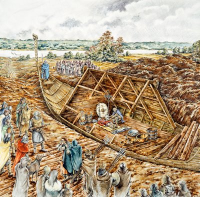 सटन हू जहाज दफन, 7 वीं शताब्दी, 1990-2010 द्वारा पीटर डुन्नो