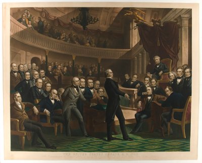 संयुक्त राज्य अमेरिका की सीनेट, विज्ञापन 1850, पब। c1855। द्वारा पीटर फ्रेडरिक रॉदरमेल
