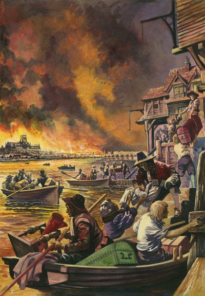 द ग्रेट फायर ऑफ़ लंदन 1666 द्वारा पीटर जैक्सन