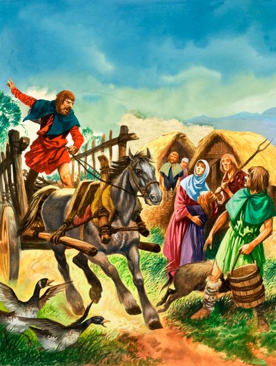 ग्रामीणों ने राजा स्टीफन के दिनों में सैनिकों के आने की चेतावनी दी द्वारा पीटर जैक्सन