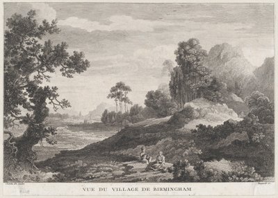बर्मिंघम गांव का दृश्य, सीए। 1755., सीए। 1755. द्वारा पीटर पॉल बेनज़ेच