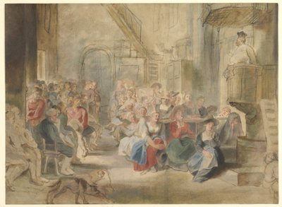 गाँव के चर्च में एक उपदेश, c.1630 द्वारा पीटर पॉल रूबेन्स