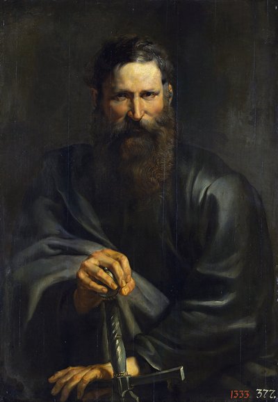 प्रेरित पॉल - पीटर पॉल रूबेन्स (1577-1640)। लकड़ी पर तेल, सी. 1615. आयाम: 105.6x74 सेमी। स्टेट हर्मिटेज, सेंट पीटर्सबर्ग द्वारा Peter Paul Rubens