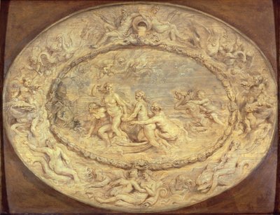 शुक्र का जन्म, c.1632-33 (पैनल पर काला चाक और तेल) द्वारा पीटर पॉल रूबेन्स