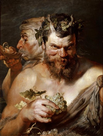 दो व्यंग्यकार, सी। 1617-1618। द्वारा Peter Paul Rubens