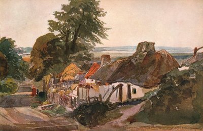 कॉटेज के साथ एक लेन, c1820 द्वारा पीटर डी विंट