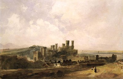 Caernarvon कैसल (कागज पर पानी के रंग का) द्वारा पीटर डी विंट