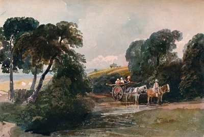 हैट कार्ट क्रॉसिंग ए स्ट्रीम, c1824 द्वारा पीटर डी विंट