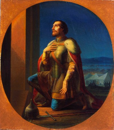 अलेक्जेंडर नेवस्की, नोवगोरोड और व्लादिमीर के ग्रैंड प्रिंस, 1855 द्वारा पेट्र मिखाइलोविच शमशीन