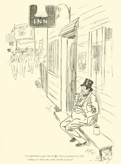 1890 के दशक से फिल मे का कार्टून (लिथो) द्वारा फिल मई
