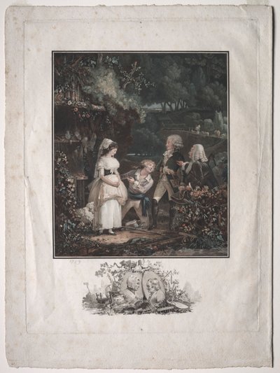 एनेट और लुबिन, 1789। द्वारा फिलीबर्ट लुइस डेब्यूकोर्ट