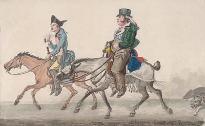 रोड टू पॉसी, 1816। द्वारा फिलीबर्ट लुइस डेब्यूकोर्ट