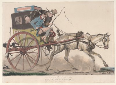 रोड टू सेंट क्लाउड, 1816। द्वारा फिलीबर्ट लुइस डेब्यूकोर्ट