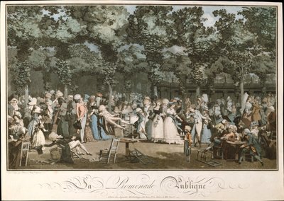 द पब्लिक प्रोमेनेड, 1792 द्वारा फिलीबर्ट लुइस डेब्यूकोर्ट