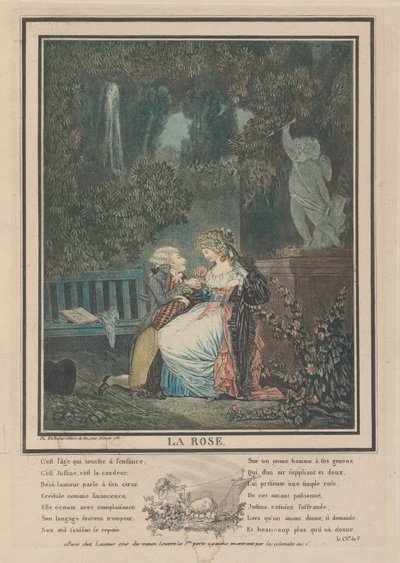 द रोज़, 1788। द्वारा फिलीबर्ट लुइस डेब्यूकोर्ट