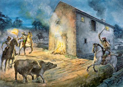 बर्डोस्वाल्ड पर छापा मारने वाली नदी, 16वीं शताब्दी, c1990-2010 द्वारा फिलिप कॉर्क