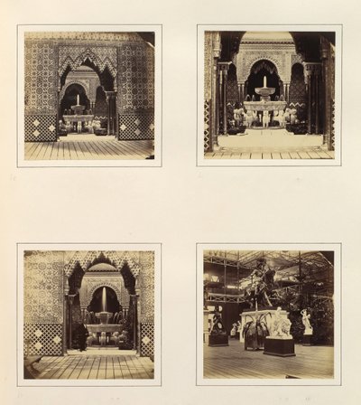 [अल्हाम्ब्रा और कोर्ट ऑफ़ लायंस, व्यू इन साउथ ट्रैनसेप्ट], सीए। 1859. द्वारा फिलिप हेनरी डेलमोटे।