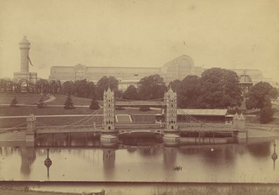 1854 में सिडेनहैम में क्रिस्टल पैलेस की प्रगति। द्वारा फिलिप हेनरी डेलमोट्टे