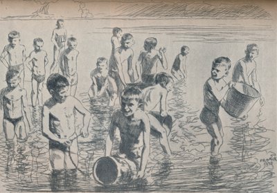 लड़कों के स्नान, c1911 द्वारा फिलिप फ्रेंक