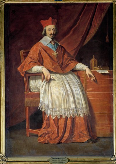 कार्डिनल रिशेल्यू (1585-1642) का पूर्ण-लंबाई वाला चित्र फिलिप डी शैम्पेन द्वारा चित्रकारी (1602-1674) द्वारा फिलिप डी चंपेनगे