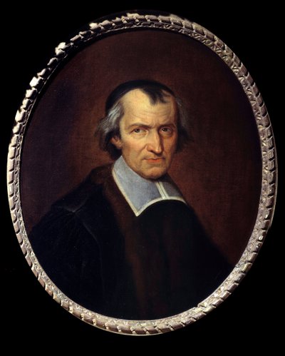 एंटोनी अर्नाल्ड डिट ले ग्रैंड अर्नाल्ड (1612-1694) का पोर्ट्रेट, फ्रांसीसी पुजारी, धर्मशास्त्री, दार्शनिक और गणितज्ञ, फिलिप डी शैम्पेन (1631-1684) 17 वीं शताब्दी के सूर्य द्वारा जेनसेनिस्ट पेंटिंग के सदस्य। 0,69x0,57 वर्ग मीटर द्वारा फिलिप डी चंपेनगे