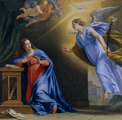 घोषणा, ca. 1644। द्वारा Philippe de Champaigne