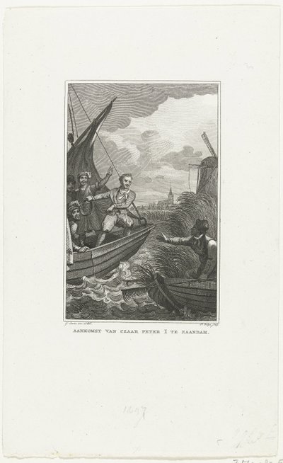 ज़ंडम में ज़ार पीटर द ग्रेट का आगमन, 1697, c. 1829 द्वारा फिलिप वेलिज्नी