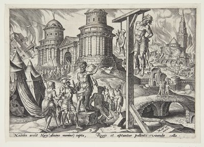 ऐ के राजा को फाँसी दी गयी द्वारा Maarten van Heemskerck