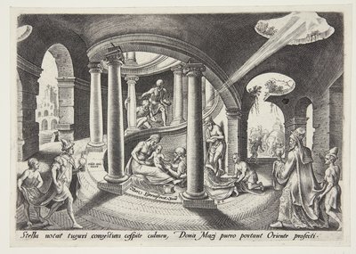 मैगी की आराधना द्वारा Maarten van Heemskerck