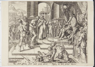 राजा न्याय करता है द्वारा Maarten van Heemskerck