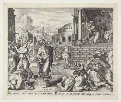 योना की भविष्यवाणियाँ सुनकर नीनवे के लोगों का पश्चाताप द्वारा Maarten van Heemskerck