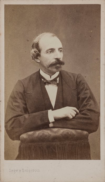 संगीतकार एमिल जोनास 1827-1905 का पोर्ट्रेट। द्वारा फोटो स्टूडियो लेगे और बर्जरॉन।