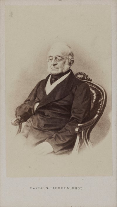 काउंट कार्ल रॉबर्ट नेसेलरोड का पोर्ट्रेट 1780-1862, सीए 1860। द्वारा फोटो स्टूडियो मेयर और पियर्सन।