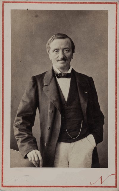 संगीतकार एंटोनी एल्वर्ट का पोर्ट्रेट 1808-1877, सीए 1860। द्वारा फोटो स्टूडियो नादर।