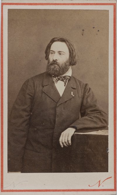 पियानोवादक और संगीतकार एमिल प्रूडेंट का पोर्ट्रेट 1817-1863, सीए 1860। द्वारा फोटो स्टूडियो नादर।