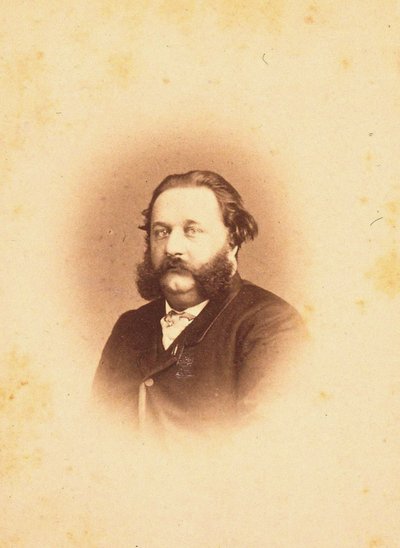 संगीतकार अल्फ्रेड Jall 1832-1882, 1866 का चित्र। द्वारा फोटो स्टूडियो पैठ।