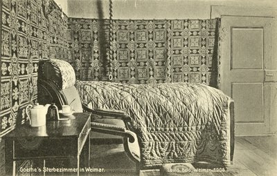 गोएथे का मृत्यु कक्ष, वीमर (रंगीन फोटो) द्वारा फ़ोटोग्राफ़र जर्मन