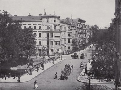 Heydt-Brucke और Bendler-Strasse (b/w photo) से द्वारा फ़ोटोग्राफ़र जर्मन