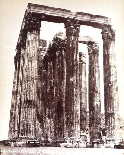 ओलंपिया में ज़ीउस का मंदिर (बी/डब्ल्यू फोटो) द्वारा फ़ोटोग्राफ़र इतालवी