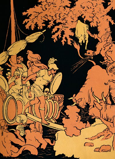 द फायर-ब्रीदिंग बुल्स, 1880 द्वारा Picart