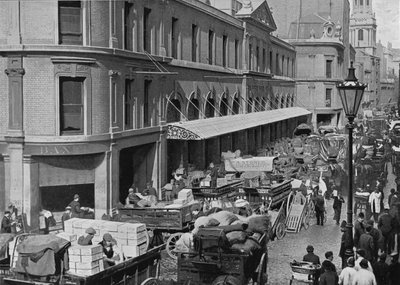 बिलिंग्सगेट मार्केट, सिटी ऑफ़ लंदन, c1900 1911 द्वारा सचित्र एजेंसी