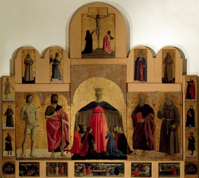 वेदी के टुकड़े का विवरण Misericordia द्वारा पिएरो डेला फ्रांसेस्का