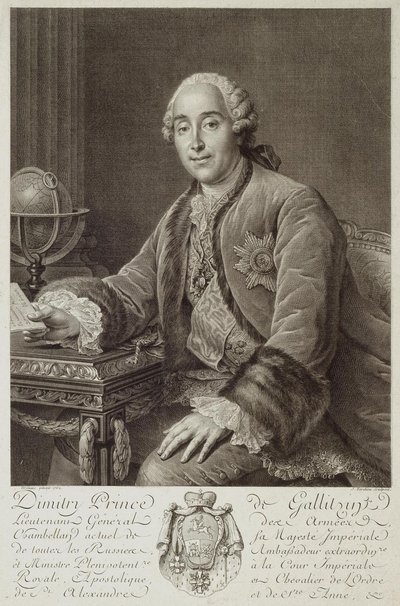 प्रिंस दिमित्री मिखाइलोविच गोलित्सिन का पोर्ट्रेट 1721-1793, 1762 द्वारा पियरे अलेक्जेंड्रे टार्डियु